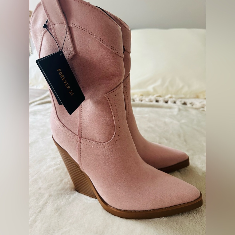 Forever 21 Blush Heeled Boots